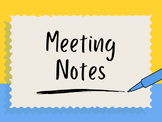 Meeting Note Template