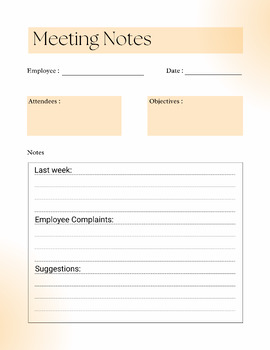Preview of Meeting Notes