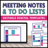 Meeting Notes & Agenda Templates - To-Do Lists & Goals - E