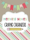 Meeting Notes Graphic Organizers