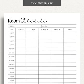 Meeting Room Schedule | Conference Room Reservation Sign Up | TPT