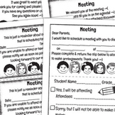 Meeting Scheduling Forms Pack: Notice Slip, Reminder, Than
