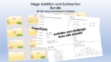 Mega Addition and Subtraction Unit Bundle (60 lessons)