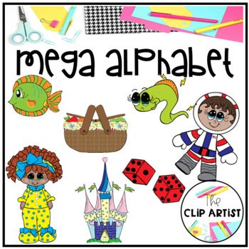 Preview of Alphabet Mega Clip Art