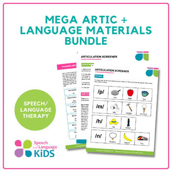 Preview of Mega Artic + Language Materials Bundle: Activities for Speech/Language Therapy