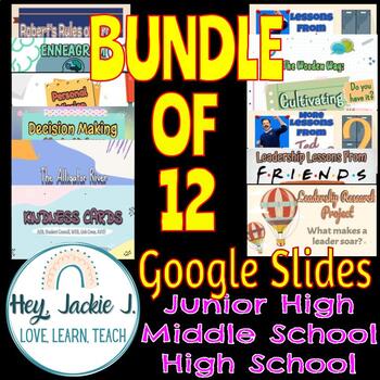 Preview of Mega BUNDLE ASB StuCo Starter Pack Leadership Lessons Middle Junior High School