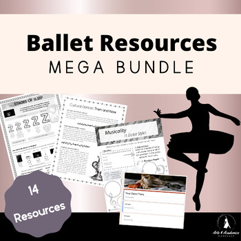 Preview of Mega BUNDLE of Ballet and Dance Resources, Lessons, Activities Middle and High