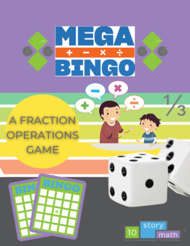 Preview of Mega Bingo: A Hands-On Fractions Operations Game