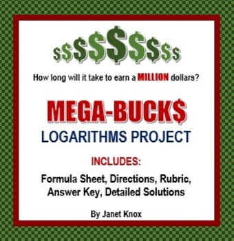 Preview of Logarithms Project:  Mega-Bucks, Comparing Interest Rates