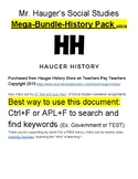 Mega Bundle 150+ Worksheets Tests Projects Activities US H