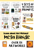 Mega Bundle:  Art History Sketchbook Prompts-  84 Cards