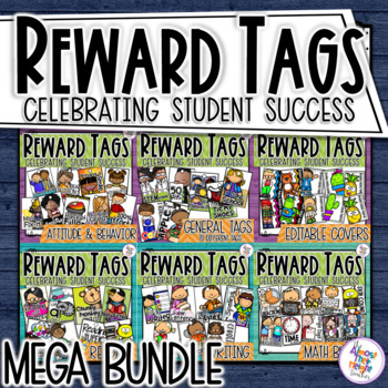 Preview of Mega Bundle Reward Tags: includes 6 Reward Tag packs