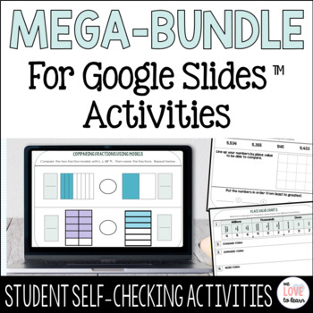 Preview of Mega Bundle: Digital 4th Grade Math Activities for Google Slides