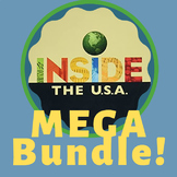 Newcomer & Beginner ESL Inside the USA Worksheets & Digital Books - Mega Bundle