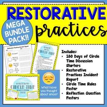 Preview of Mega Bundle Pack Upper Grades: Restorative Practices Resources