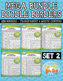 Thin Doodle Frame Borders Mega Bundle Set 2 {Zip-A-Dee-Doo