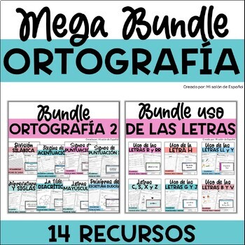 Preview of Mega Bundle de Ortografía - Acentuación - División silábica - Puntuación