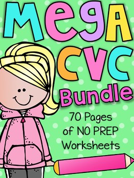 Preview of Mega CVC Worksheet Pack - Pre-K Kindergarten