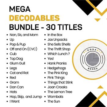 Preview of Mega Decodables Bundle (30 titles)