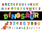 Mega Dinosaur Pack! Clip Art, Letters, Alphabet