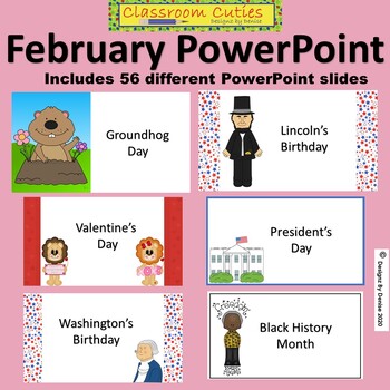 Preview of Mega February Themed PowerPoint Template