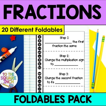Preview of Fractions Foldables