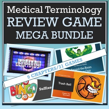 Preview of Medical Terminology Review Game MEGA Bundle [9 Chapters/31 Game Options]