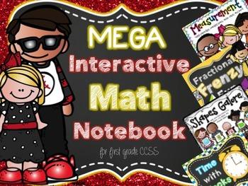 Preview of Mega Interactive Math Notebook for First Grade CCSS