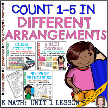 Preview of Differentiated Math Counting 1 to 5 in Different Arrangements Mega Bundle