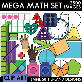 Preview of Mega Math Clip Art Set - 490 MATH CLIP ART IMAGES!!