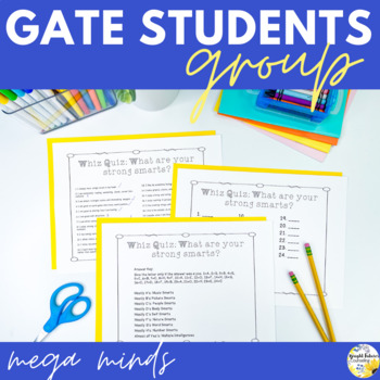 Preview of GATE Students Counseling Group Mega Minds Gifted Group