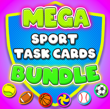 Preview of Mega PE task card skills bundle: 240+ task cards & videos (grades K-6)