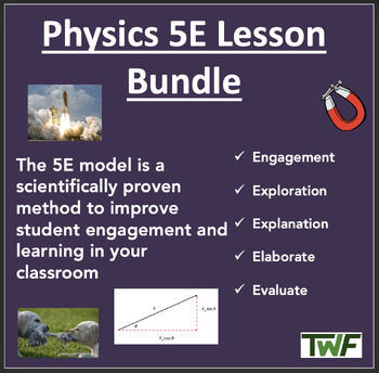 Preview of Mega Physics 5E Lesson Collection – Fully Editable and Growing Bundle