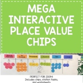 Mega Interactive Place Value Chart with Chips!