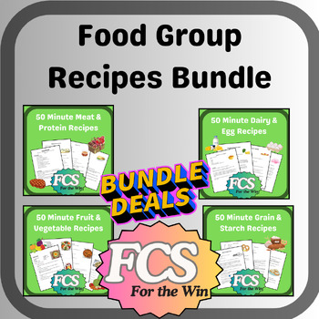 Preview of Mega Recipe Bundle - 40 Popular, Student Favorite Recipes - 50 Mins or Less!