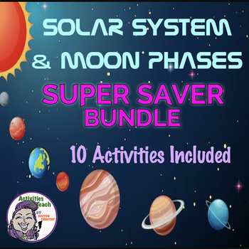 Preview of Mega Savings Solar System & Moon Phases Bundle for Middle School Science