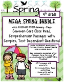 Mega Spring BUNDLE 4th - Close Read Passages w/ Text Depen
