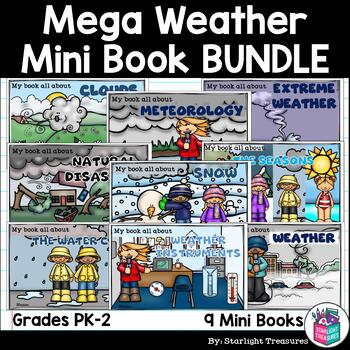 Preview of Mega Weather Mini Book Bundle - Complete Weather Unit
