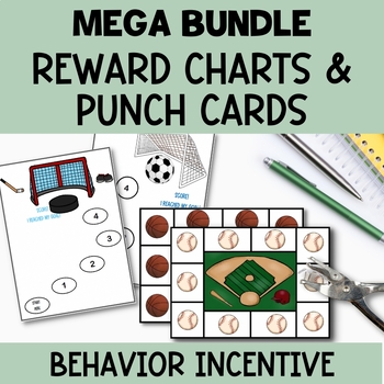 Behavior Management Punch Cards Editable Incentive Chart