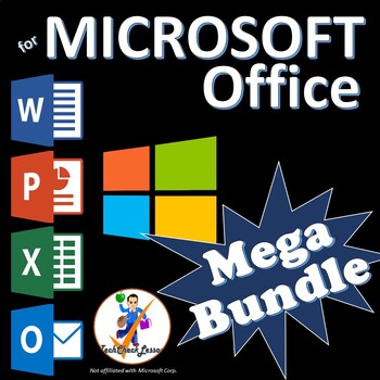 Preview of MegaBundle Microsoft Office 2016/2019/2021/365 Lessons - Word PowerPoint Excel