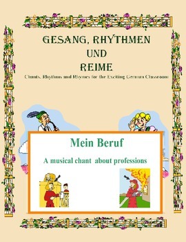 Preview of German Musical Chant About Professions - Mein Beruf