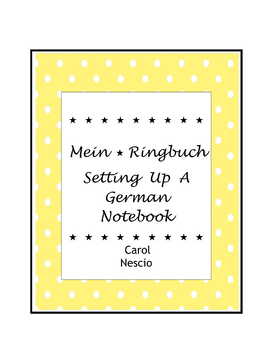 Preview of Mein Ringbuch ~ Setting Up A German Notebook