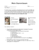 Mein Stammbaum - German Family Tree Project with Rubric