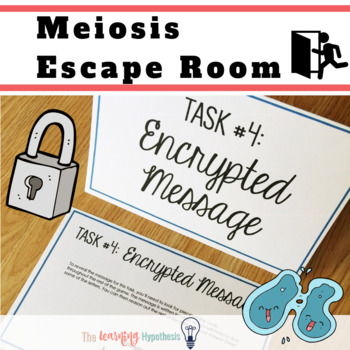 Preview of Meiosis Activity.  Meiosis Escape Room