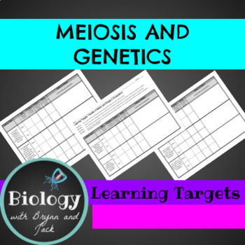 Preview of Meiosis and Genetics Learning Targets