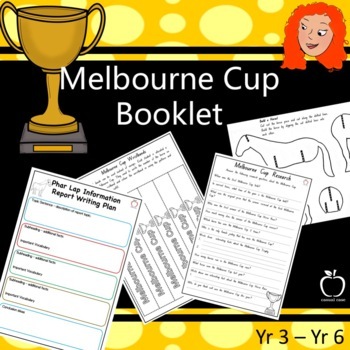 Preview of Melbourne Cup Activity Booklet Year 3 to Year 6