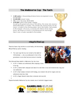 Preview of Melbourne Cup - The facts