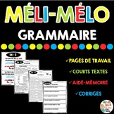 GRAMMAIRE Verbes et correction - French Grammar Worksheets