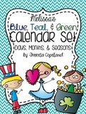 Calendar Set (Blue, Green, & Teal)