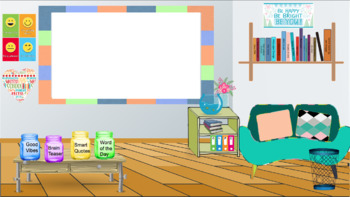 Preview of Mellow Themed Virtual Classroom Background
